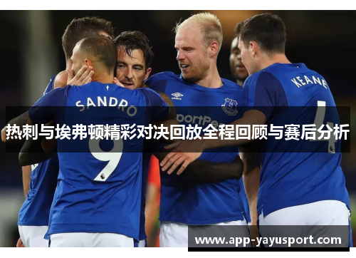 热刺与埃弗顿精彩对决回放全程回顾与赛后分析